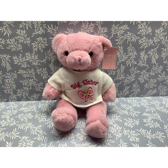 Big Sister Pink Plush Bear 12" - Burton & Burton - 9" Sitting - NWT - Picture 4 of 7